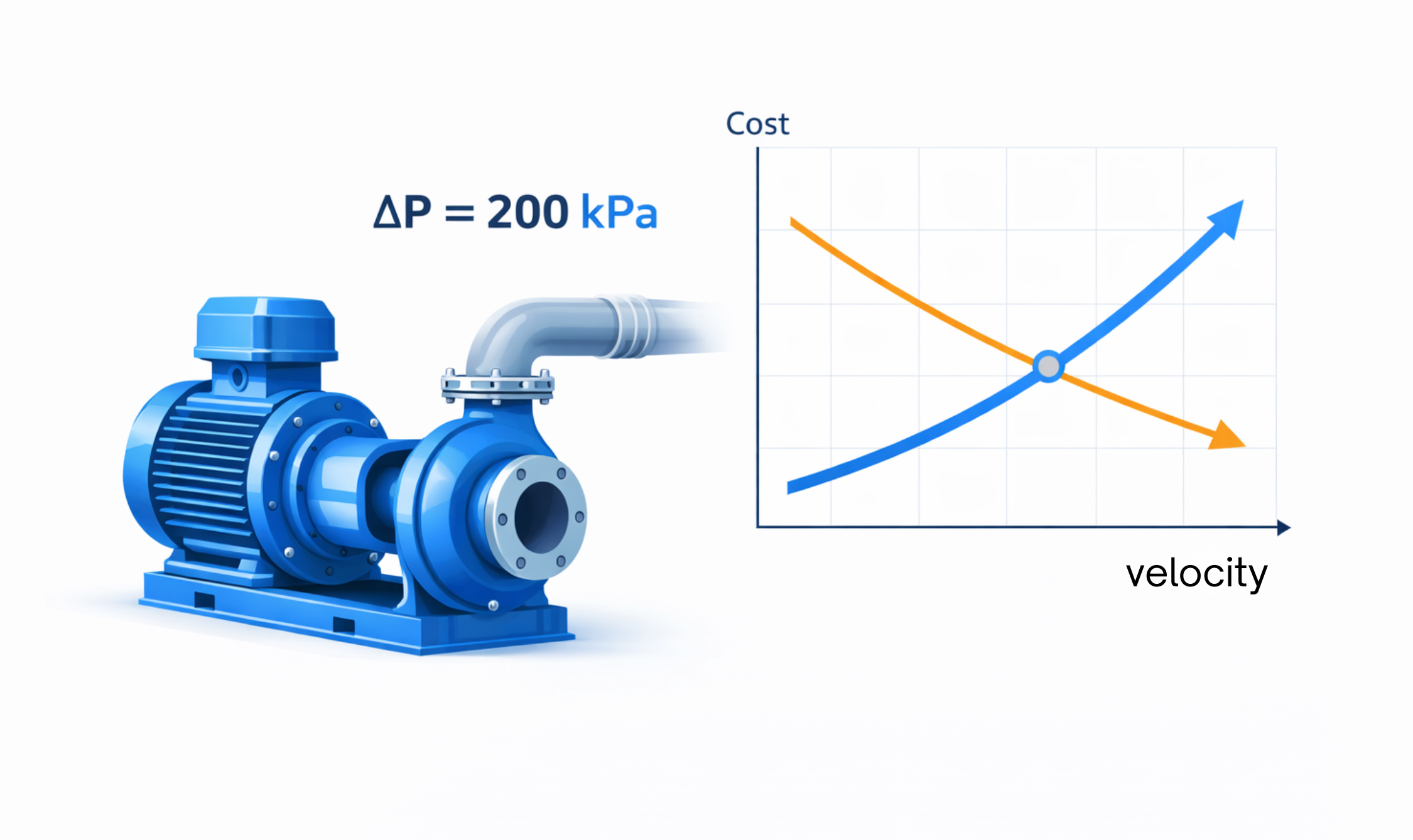 velocity optimization in piping